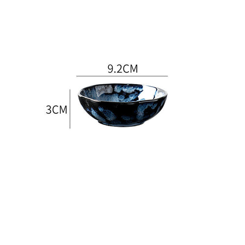 Blue Enchantress Tableware Set High-End Restaurant Plate Hotel