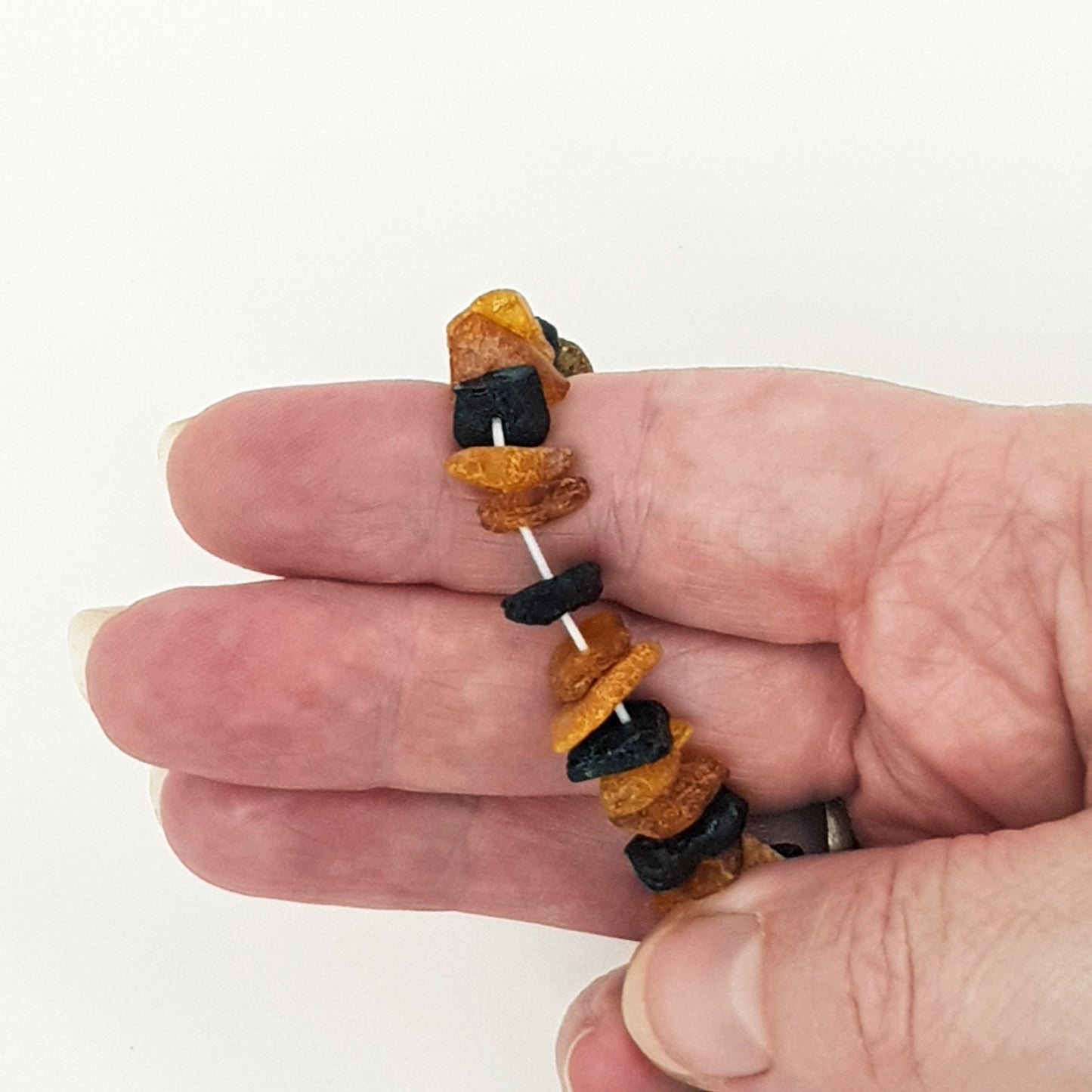 Small Cat Multi Amber Collar-2