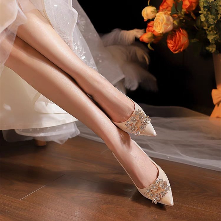 Elegant Stiletto Heels for Women's Bridal Party Shoes Xiuhe Gala Dress
