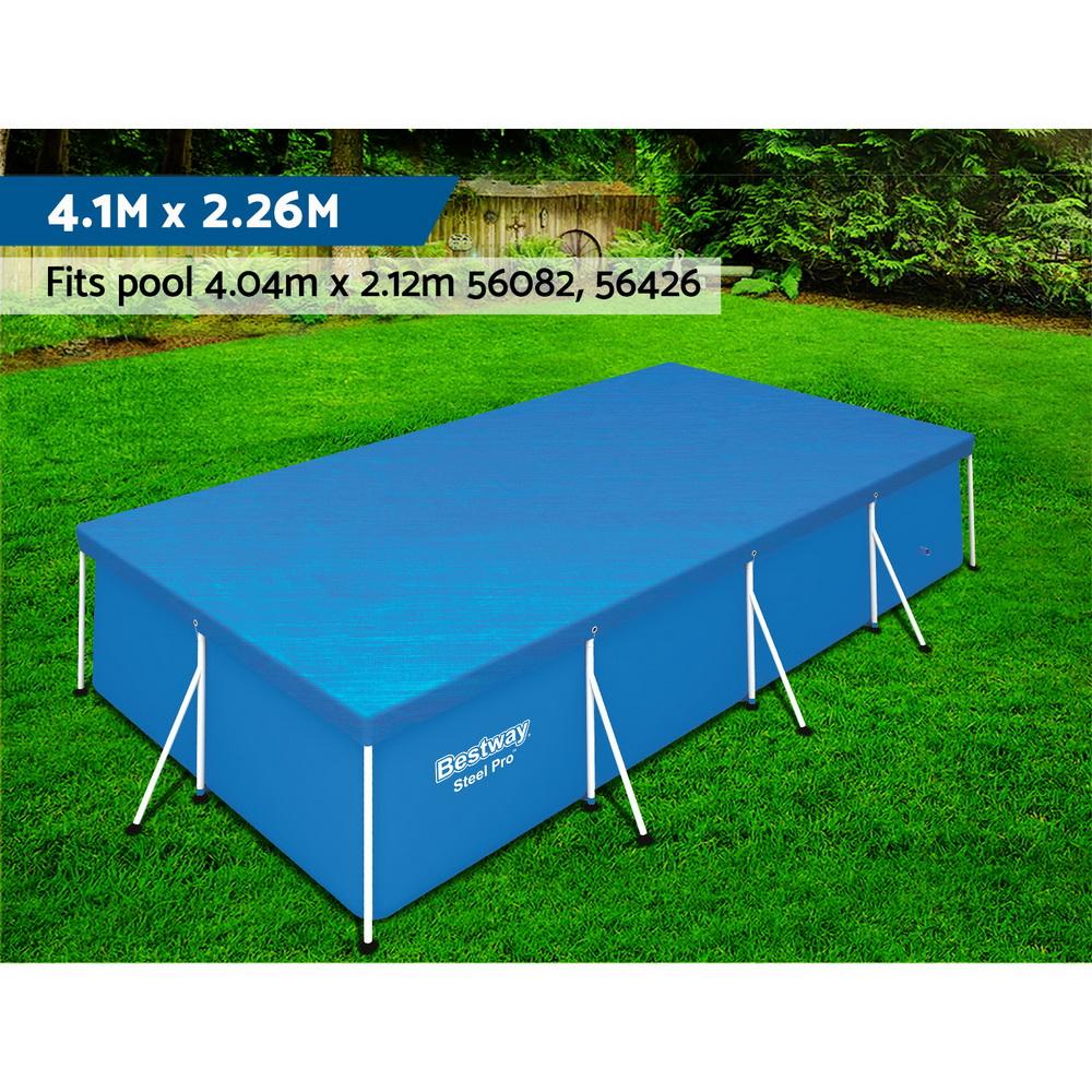 Bestway 58017 Pool Cover Fits 4x2.11m Above Ground Swimming Pool PE