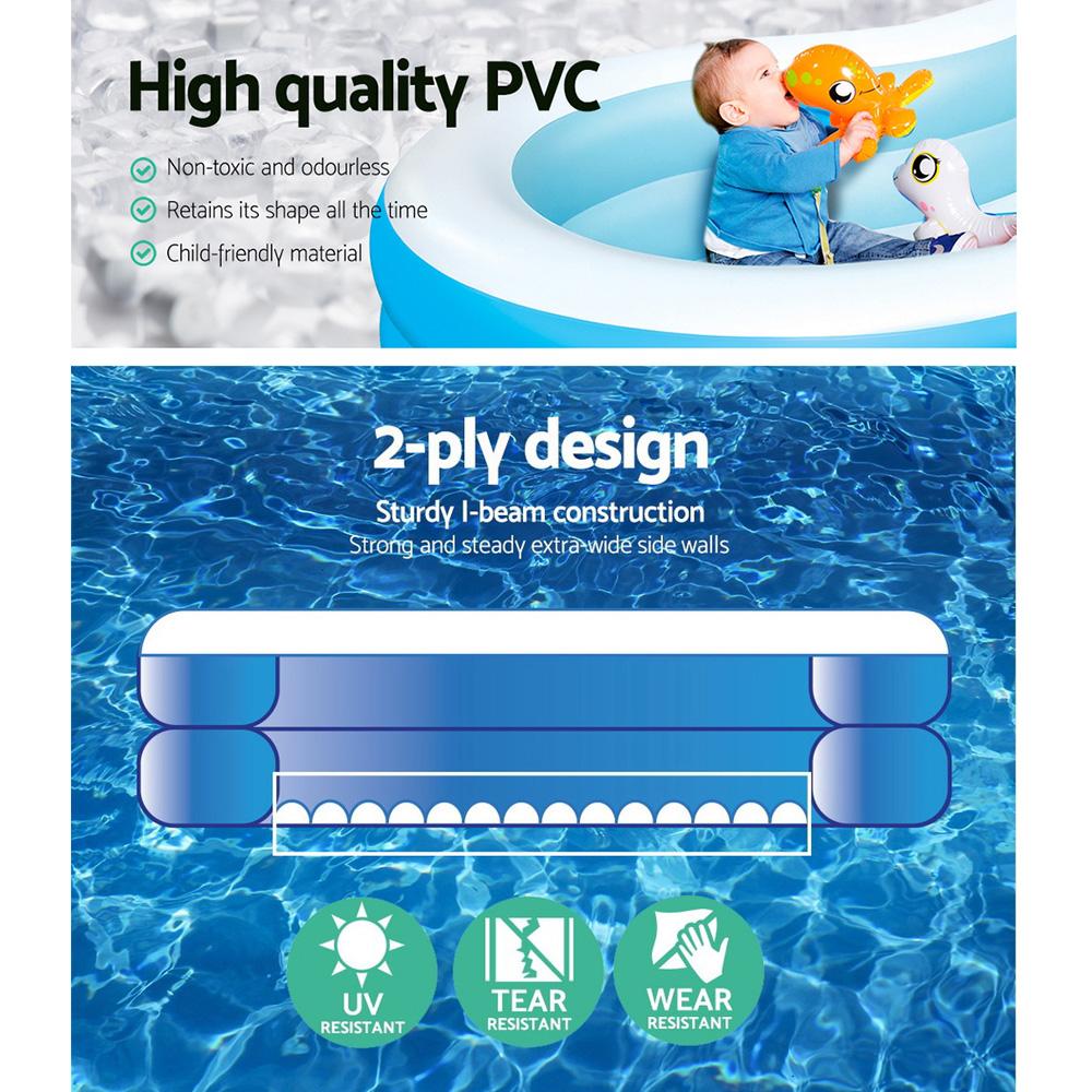 Bestway Kids Pool 262x157x46cm Inflatable Above Ground Swimming Pools