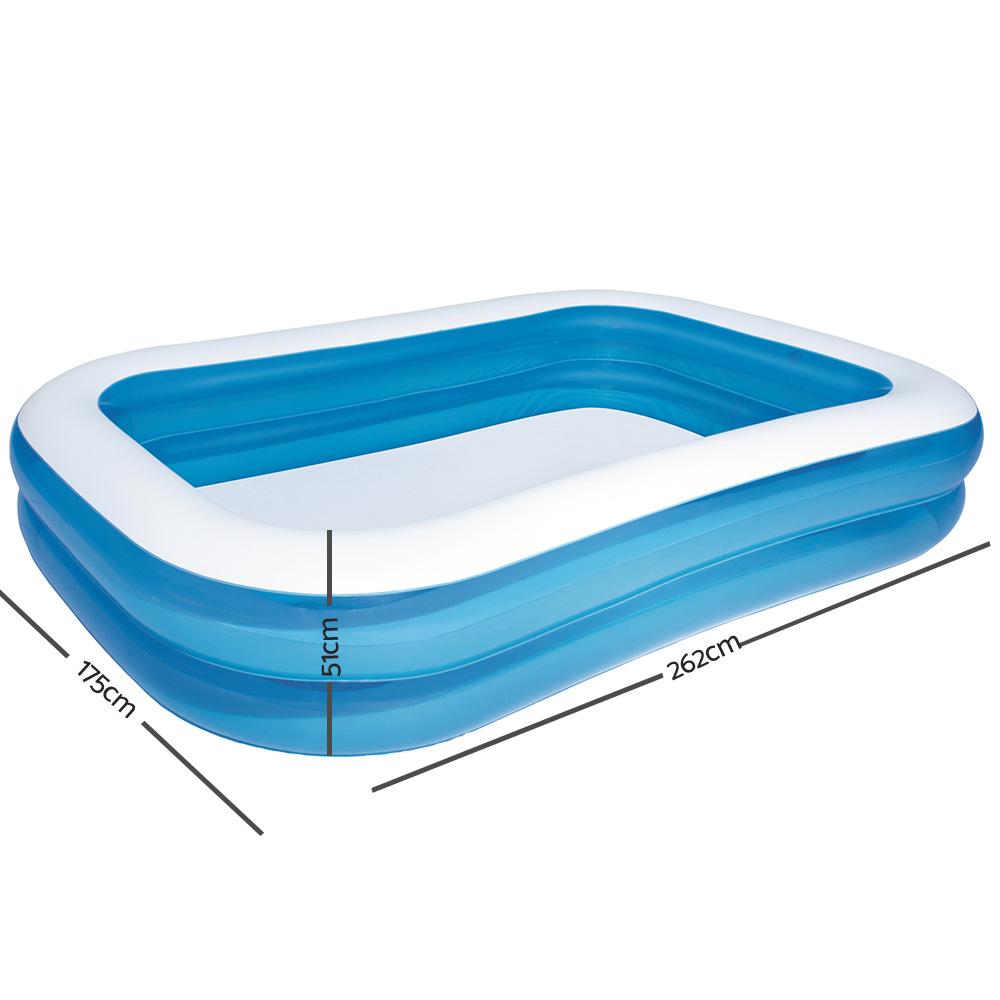 Bestway Kids Pool 262x175x51cm Inflatable Above Ground Swimming Pools