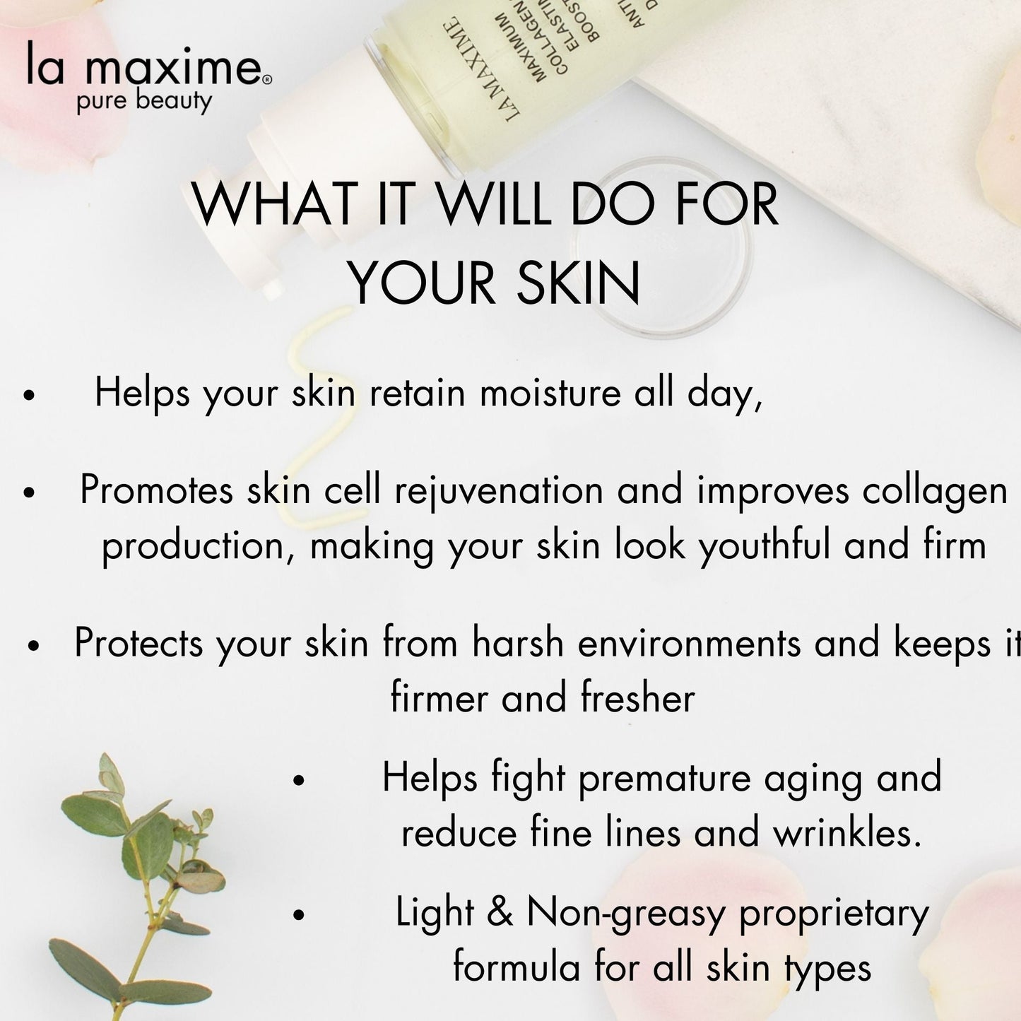 Maximum collagen & elastin booster antioxidant day cream