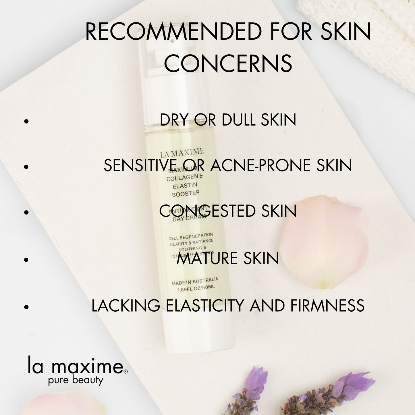 Maximum collagen & elastin booster antioxidant day cream