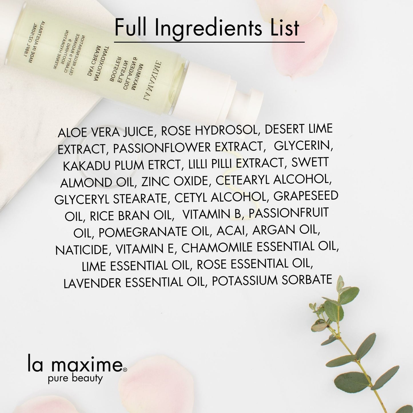 Maximum collagen & elastin booster antioxidant day cream