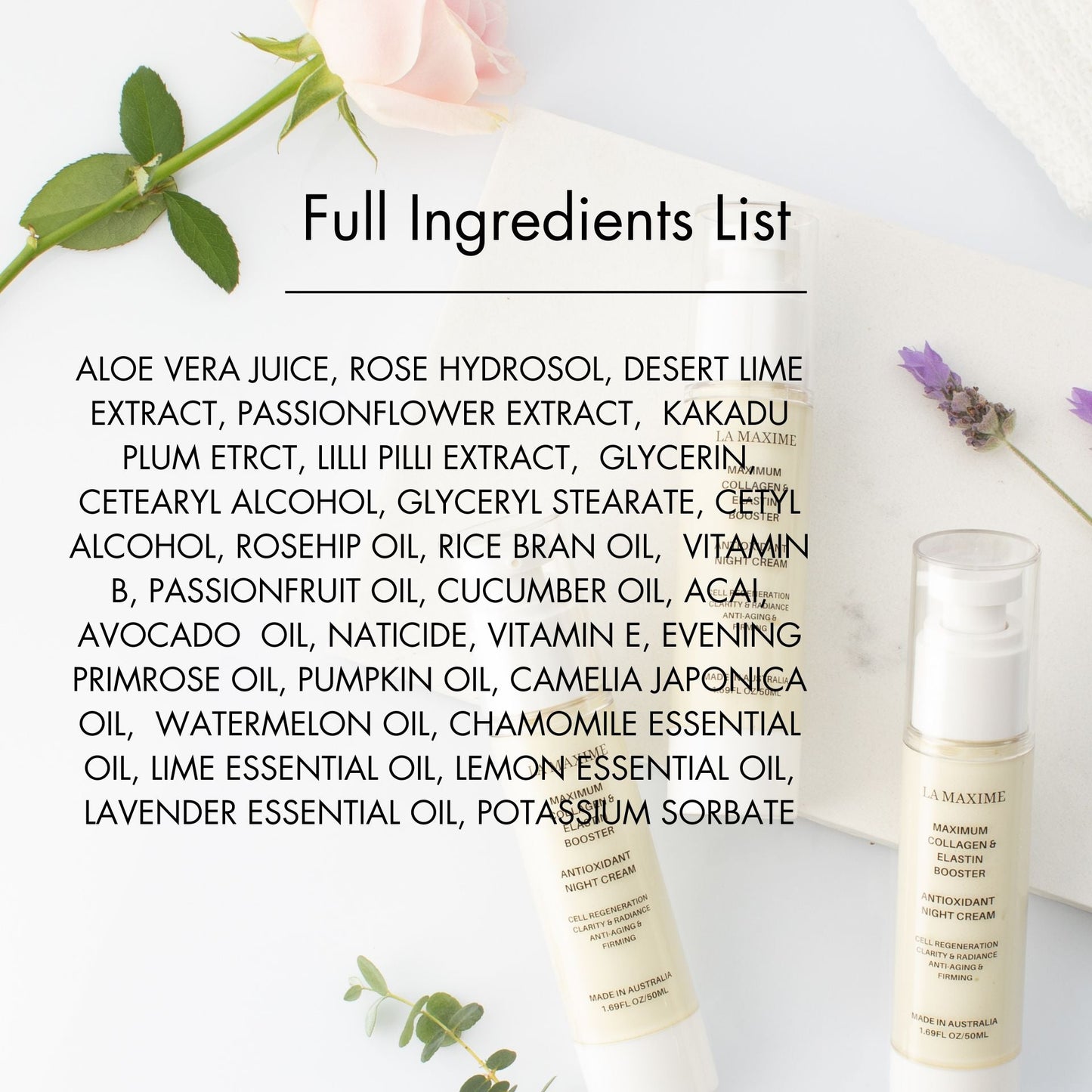 Maximum collagen & elastin booster antioxidant night cream