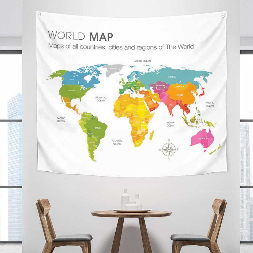 World Map 150cm x 130cm