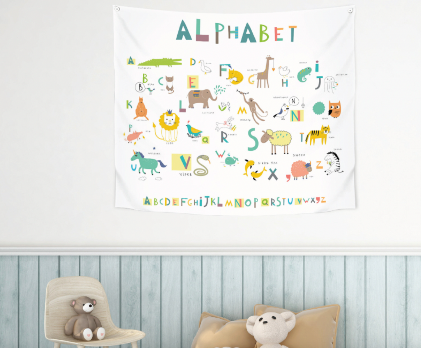 Alphabet 150cm x 130cm