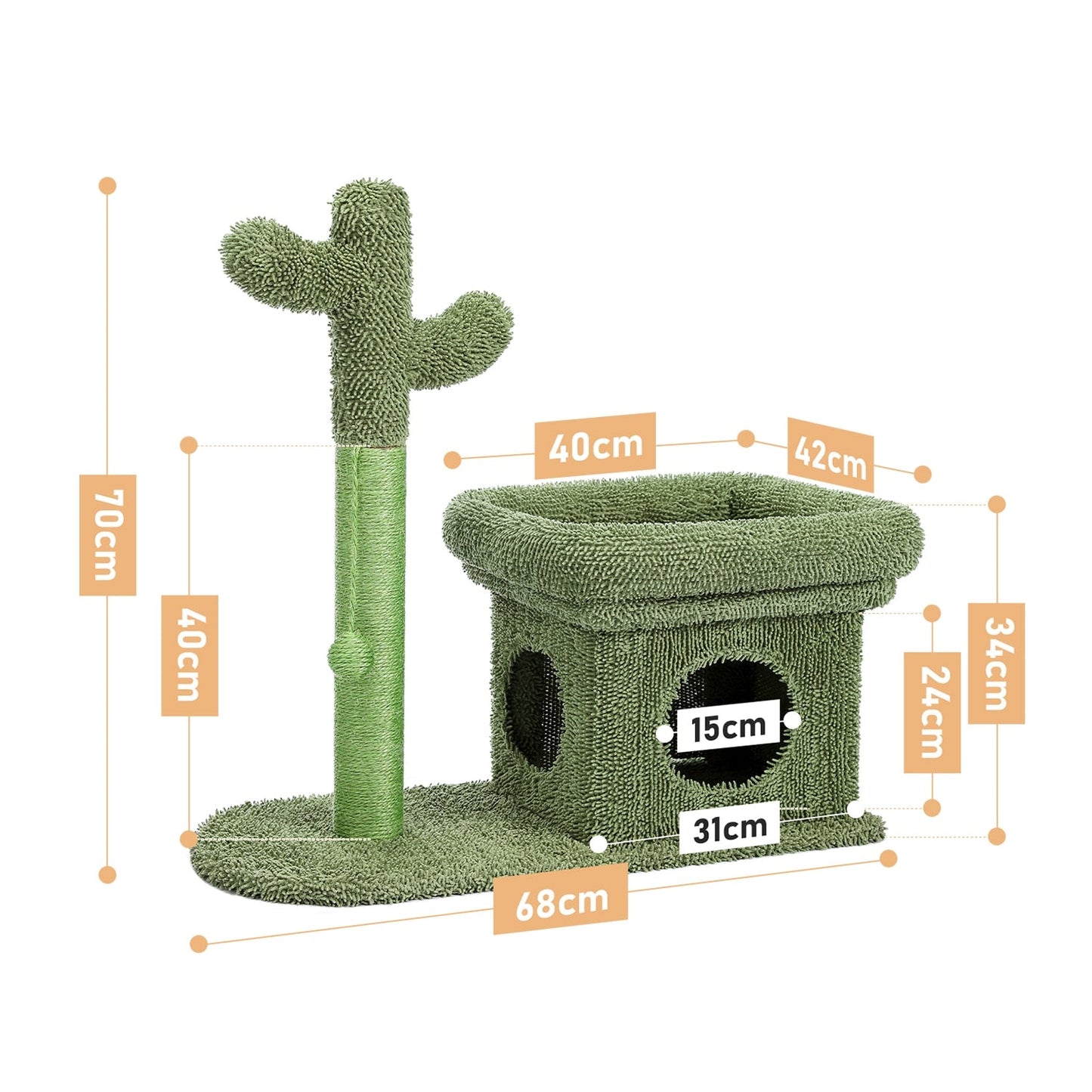 Cactus Cat Tree Toy-7