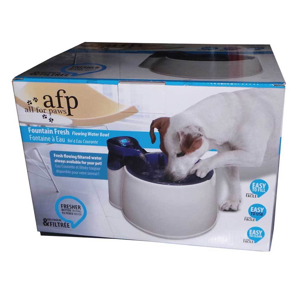 2L Fountain Fresh Pet Water Filter Bowl