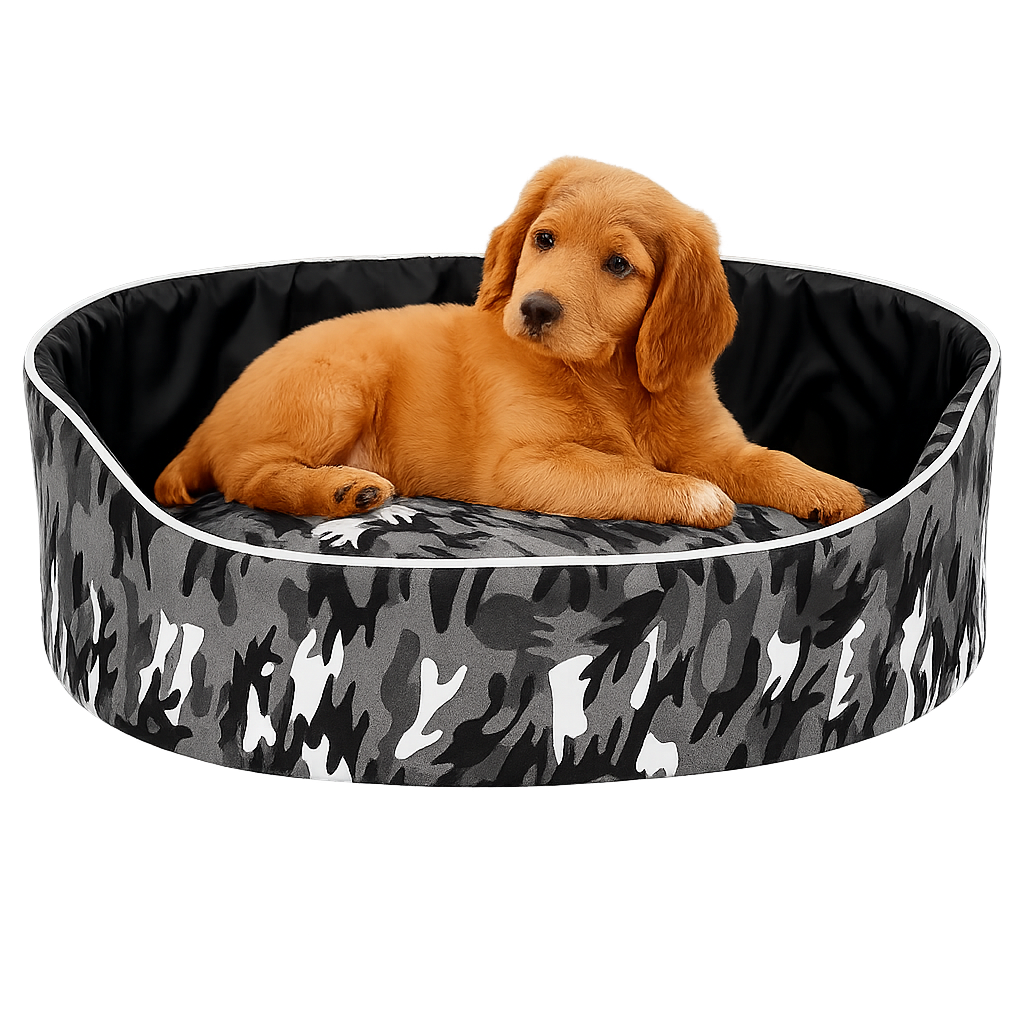 Camouflage Pet Bed – Soft, Secure & Stylish