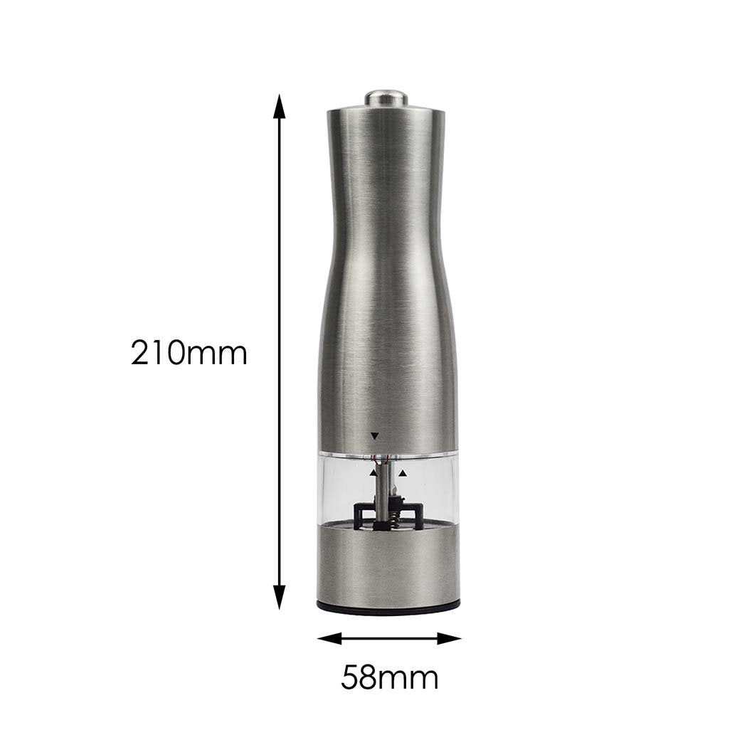 Stainless Steel Electric Salt Pepper Grinder Set