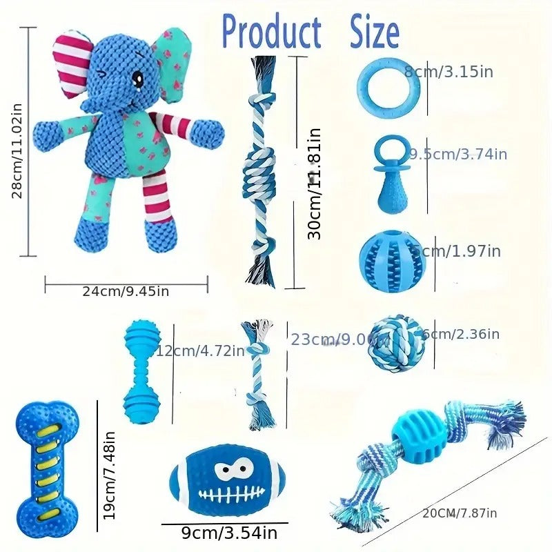 Series Dog Chew Toy Set (16pcs)-4