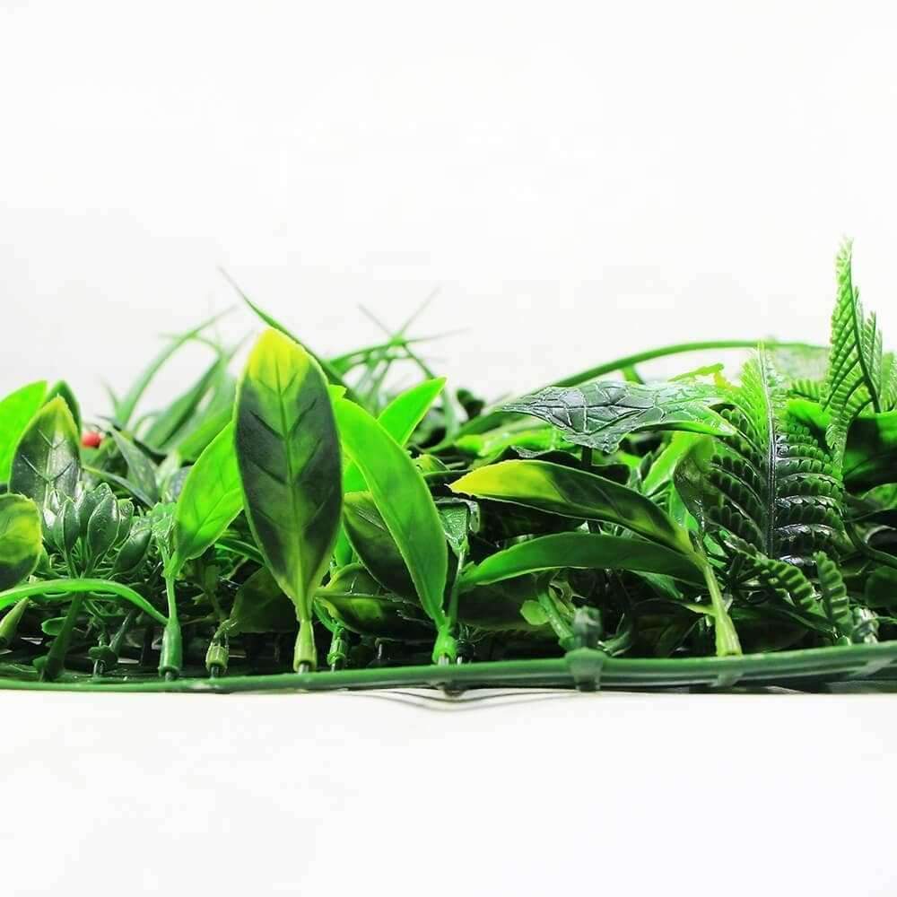White Flowering Boxwood Artificial Vertical Garden Panel 25cm x 25cm