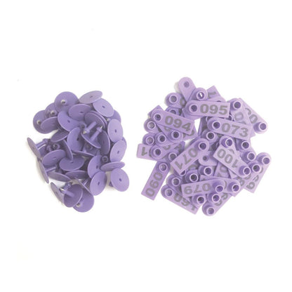 1-100 Cattle Number Ear Tags 5x2cm