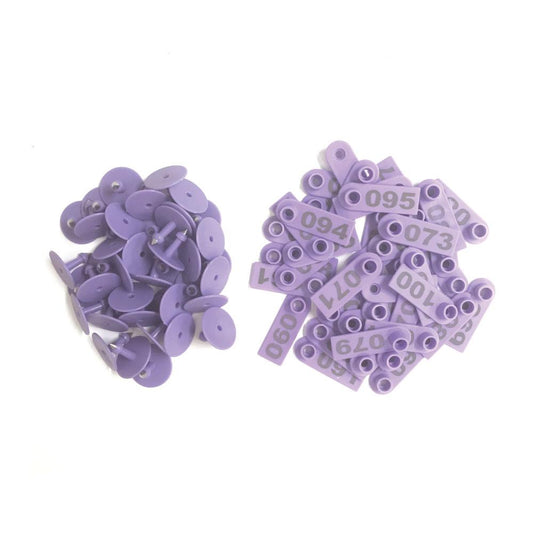 1-100 Cattle Number Ear Tags 5x2cm