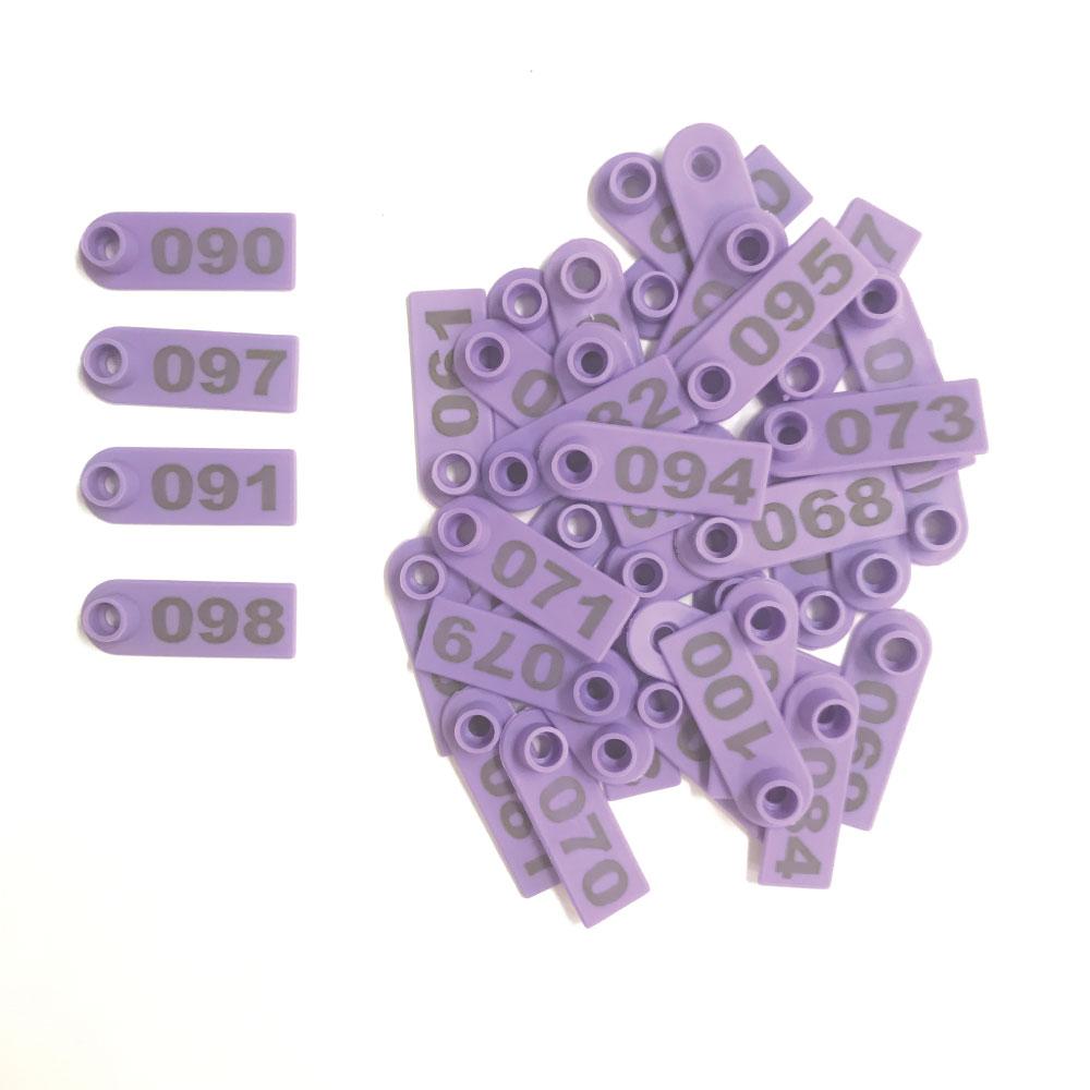 1-100 Cattle Number Ear Tags 5x2cm