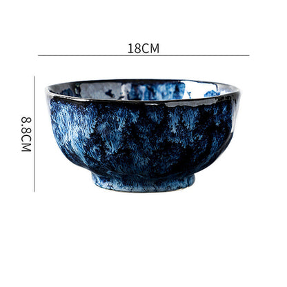 Blue Enchantress Tableware Set High-End Restaurant Plate Hotel