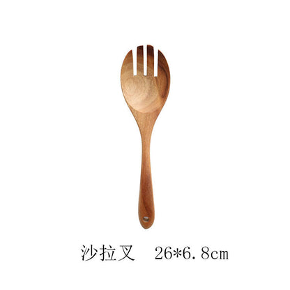 Teak Natural Wood Tableware Spoon Ladle Turner Rice Colander Soup