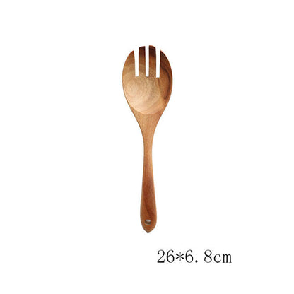 Teak Natural Wood Tableware Spoon Ladle Turner Rice Colander Soup