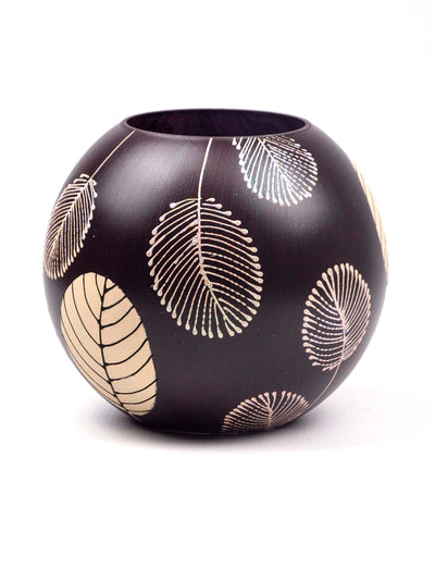 Hand Painted Glass Vase