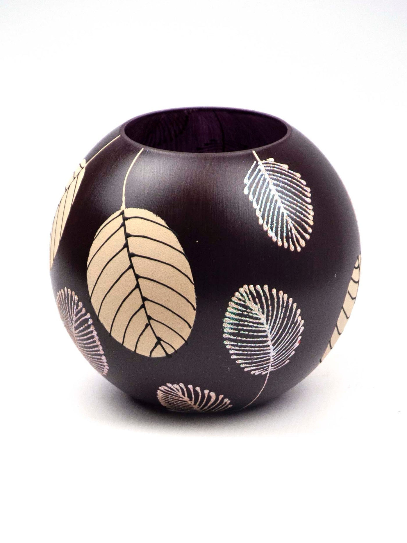 Hand Painted Glass Vase