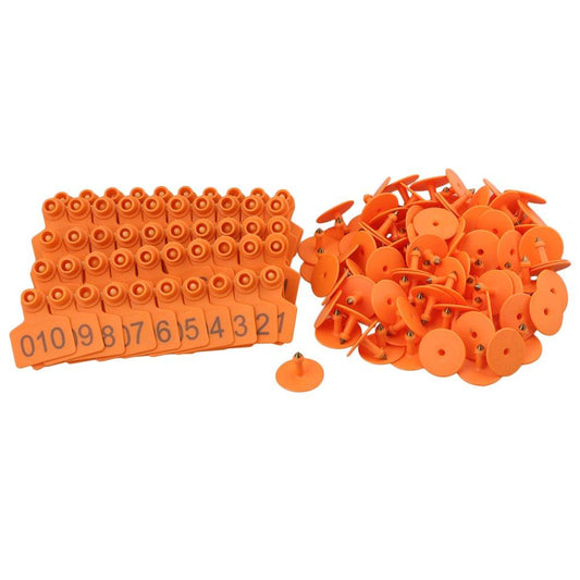 1-100 Cattle Number Ear Tags 5x4cm Set