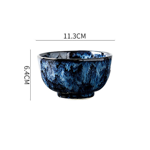 Blue Enchantress Tableware Set High-End Restaurant Plate Hotel