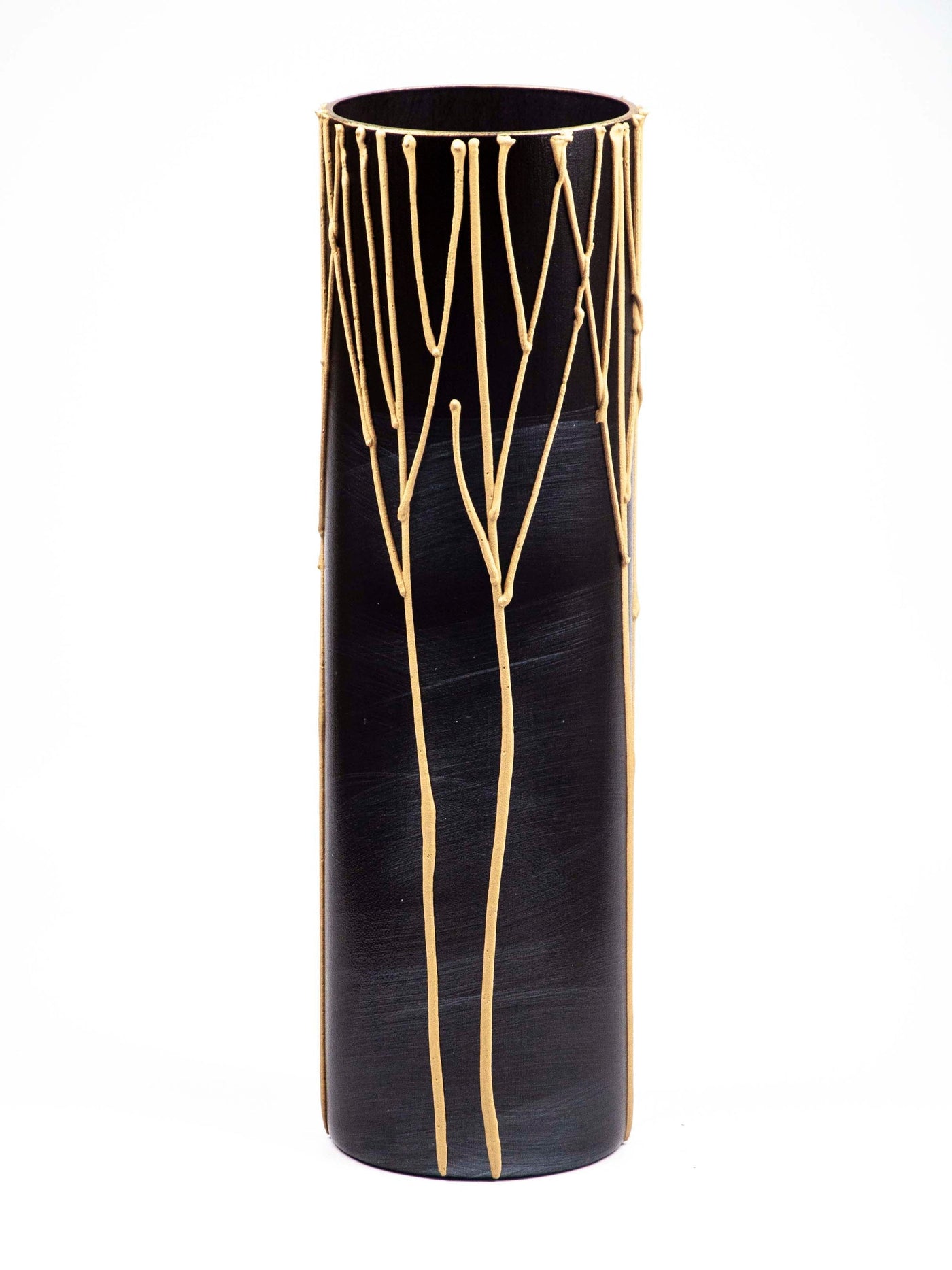 Floor Burgundy Art Decorative Glass vase