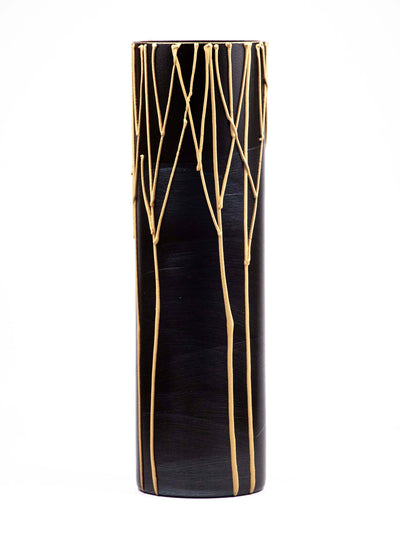 Floor Burgundy Art Decorative Glass vase