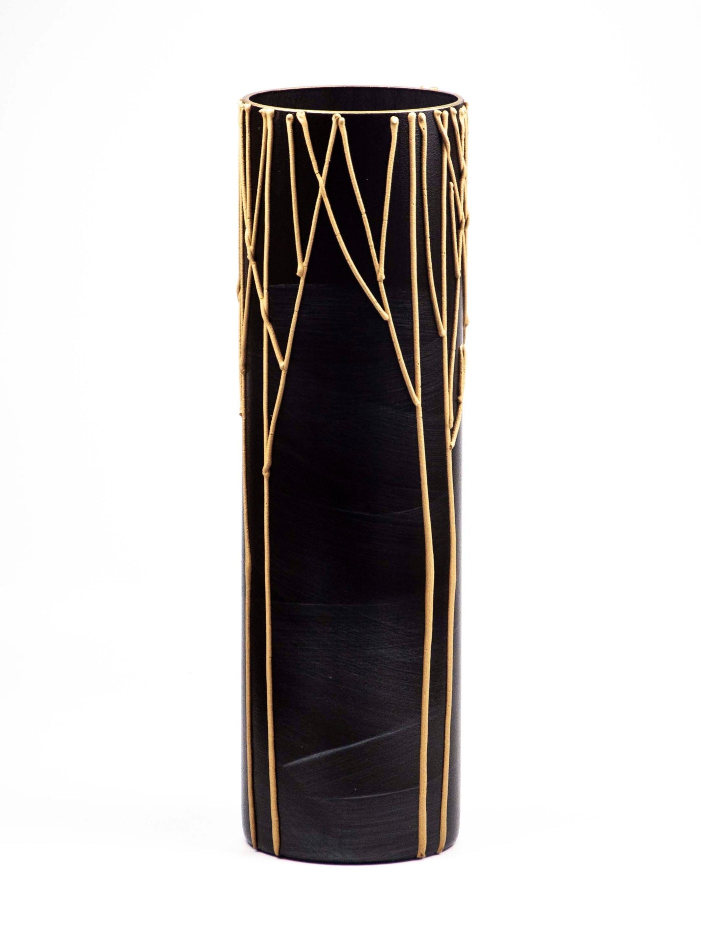 Floor Burgundy Art Decorative Glass vase