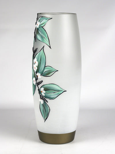 Floor Green Art Decorative Glass Vase