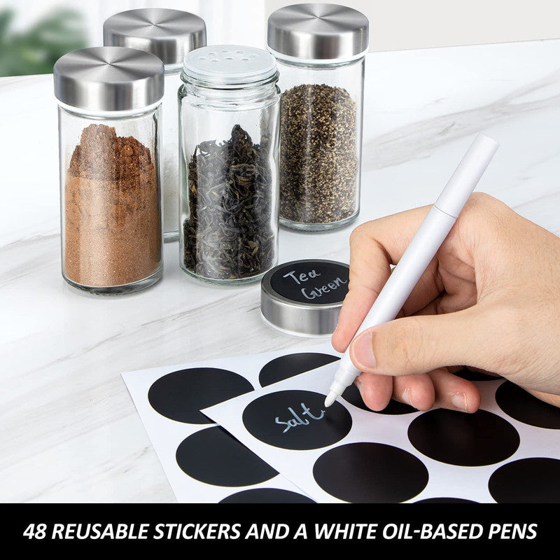 VIKUS Rotating Spice Rack Organizer with 20 Pieces Jars