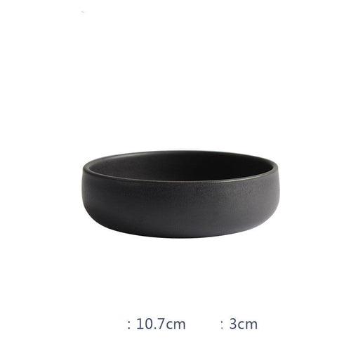 Nordic Ceramic Rice Bowl Steak Plate Deep  Household Tableware Dish