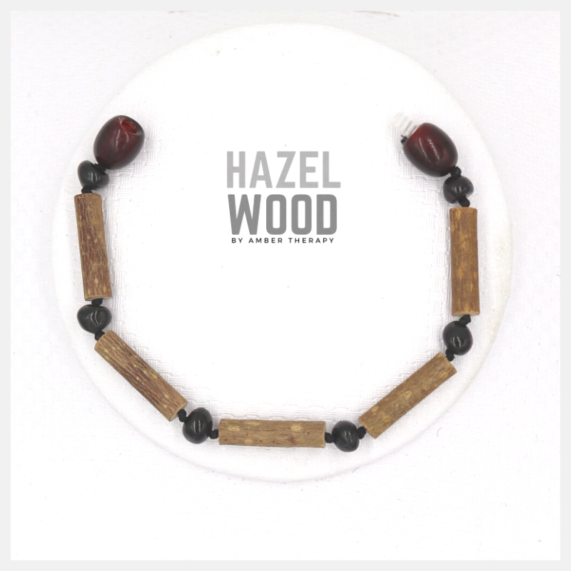 Child Cherry Amber & Hazelwood Anklet-0