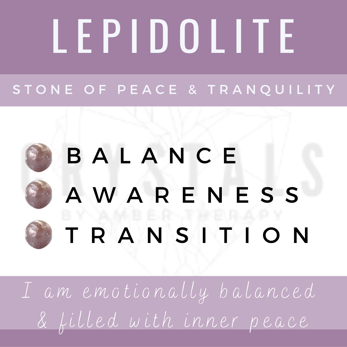 Amber, Lepidolite & Tourmalinated Quartz Adult Anklet-2