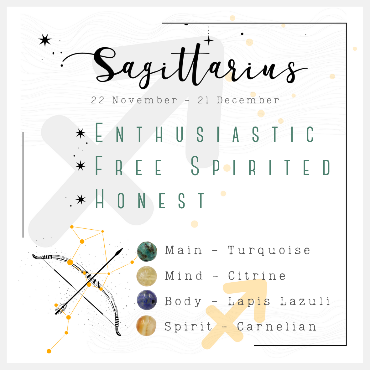 Sagittarius Adult Anklet-1