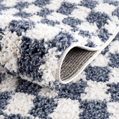 Kieu Blue Check Rug