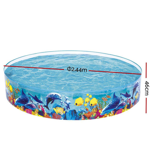 Bestway Kids Pool 244x46cm Round Above Ground Rigid Swimming Pools