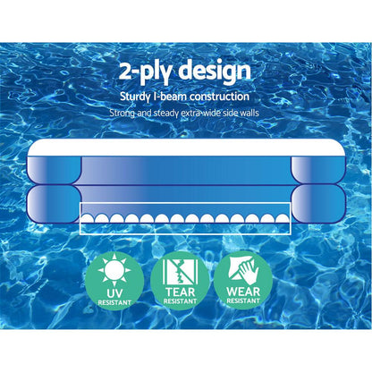 Bestway Kids Pool 262x175x51cm Inflatable Above Ground Swimming Pools