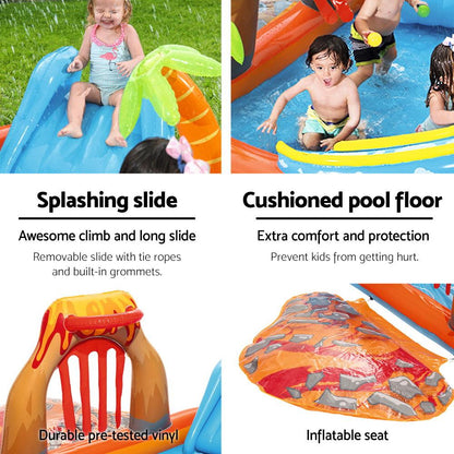 Bestway Kids Pool 265x265x104cm Inflatable Above Ground Swimming Play