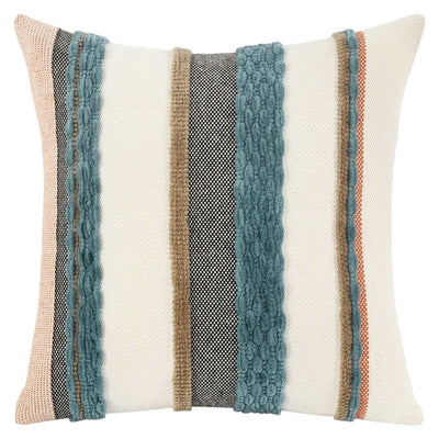 Boho Striped Chenille Throw Pillowcases