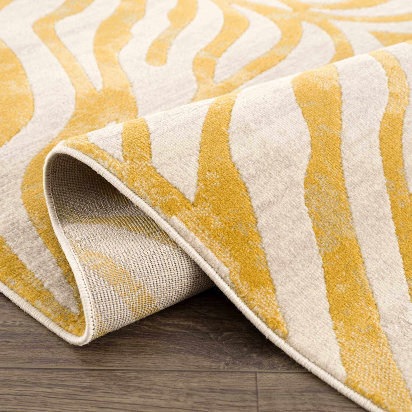 Sunny Zebra Stripe Area Rug
