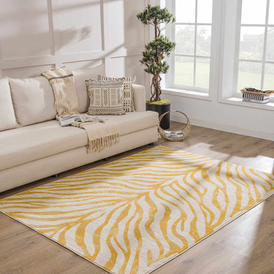 Sunny Zebra Stripe Area Rug