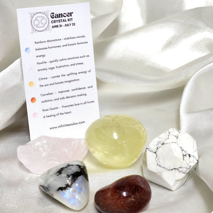 Star Sign Crystal Healing Kit: Cancer