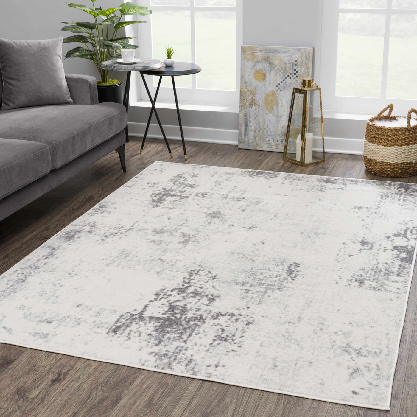 Tigrima Gray & Ivory Rug - Clearance