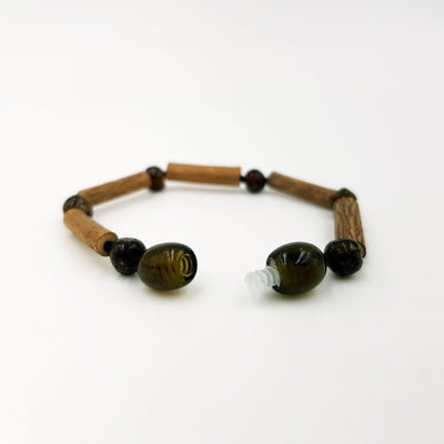 Child Cherry Amber & Hazelwood Anklet-2