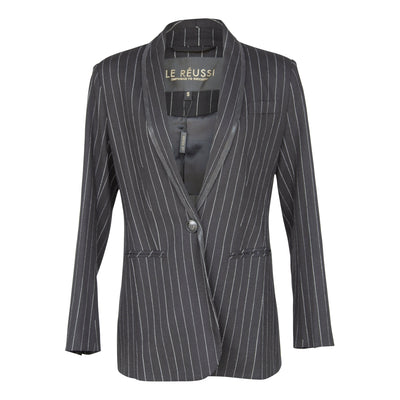Pinstripe Elegance Blazer - Women’s Office Chic