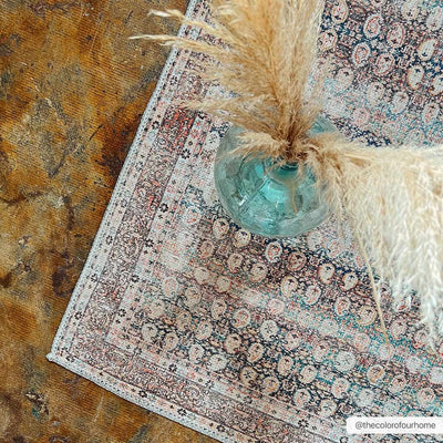 Rustic Charm Washable Area Rug - Maligaya Design