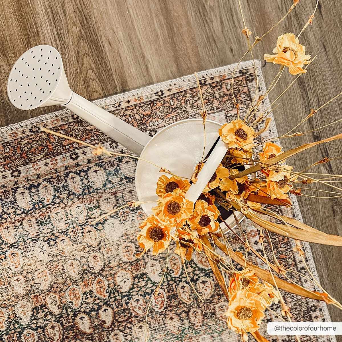 Rustic Charm Washable Area Rug - Maligaya Design